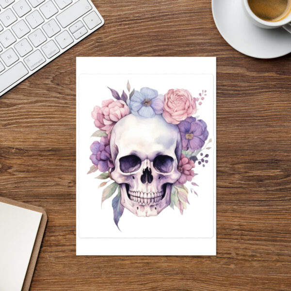 Skelton flowers Sticker sheet