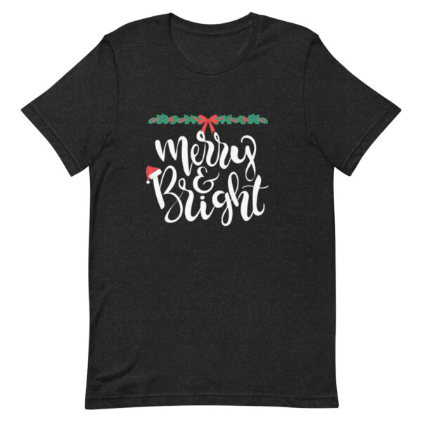 Merry and Bright Christmas Top for Women - Festive and Funny Christmas Gift