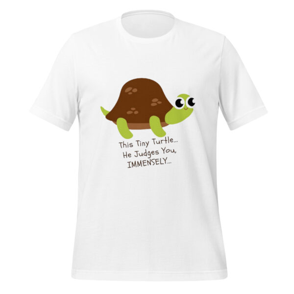 Tiny Turtle Judging You - Hilarious Gift for Animal Lovers t-shirt - Image 3