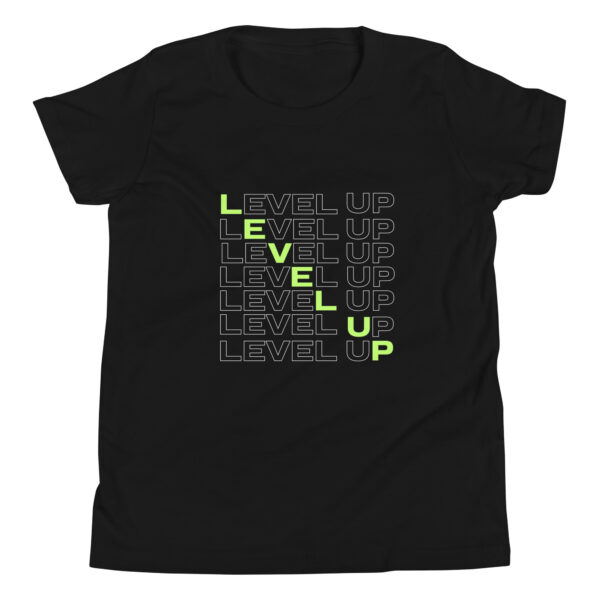 Level Up - Gaming-Inspired Motivational Design Youth Short Sleeve T-Shirt