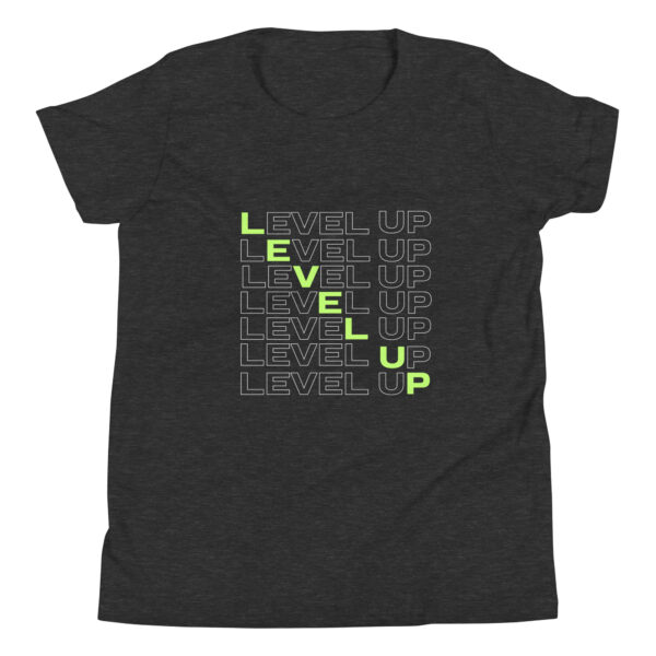 Level Up - Gaming-Inspired Motivational Design Youth Short Sleeve T-Shirt - Image 4